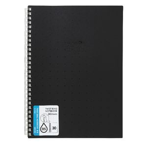 Aqua Drops Twinkle Twist Ring B5 Notebook Black 30 Page