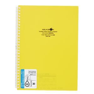 Aqua Drops Twinkle Twist Ring B5 Notebook Yellow 30 Page