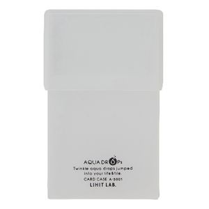 Aqua Drops Business Card Holder 50 Capacity Clear