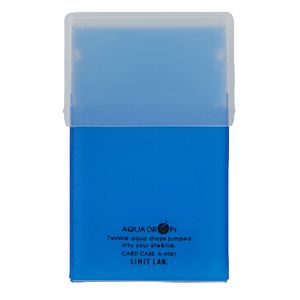 Aqua Drops Business Card Holder 50 Capacity Blue