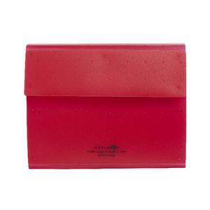 Aqua Drops Business Card Holder Red
