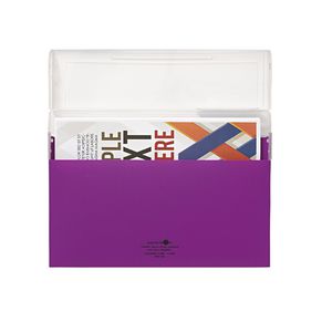 Aqua Drops Document Case A4 Top Open Purple