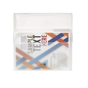 Aqua Drops Document Case A4 Top Open Clear