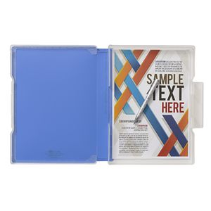 Aqua Drops Slim Document Case A4 Blue