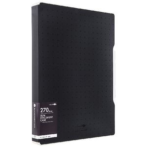 Aqua Drops Slim Document Case A4 Black