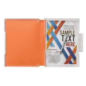 Aqua Drops Slim Document Case A4 Orange