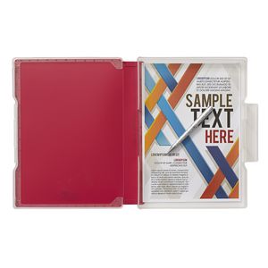 Aqua Drops Slim Document Case A4 Red