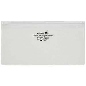 Aqua Drops Zip Wallet Open Pencil Case Clear