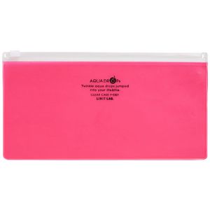 Aqua Drops Zip Wallet Open Pencil Case Red