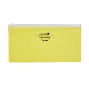 Aqua Drops Zip Wallet Open Pencil Case Yellow