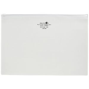 Aqua Drops Zip Open Document Wallet A4 Clear