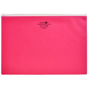 Aqua Drops Zip Open Document Wallet A4 Red