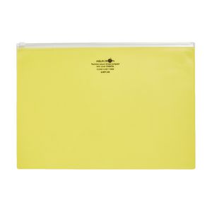 Aqua Drops Zip Open Document Wallet A4 Yellow