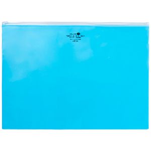 Aqua Drops Zip Open Document Wallet A3 Blue