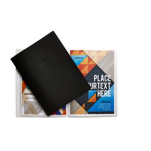 Aqua Drops A4 Display Book 10 Pocket Fixed Black