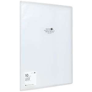 Aqua Drops A4 Display Book 10 Pocket Fixed Clear