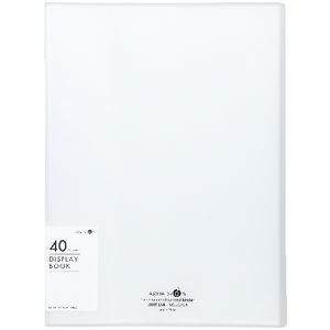 Aqua Drops A4 Display Book 40 Pocket Fixed Clear