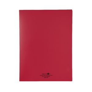 Aqua Drops A4 Display Book 40 Pocket Fixed Red