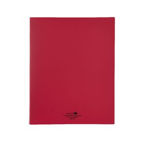 Aqua Drops Display Book A4 30 Pocket Refillable Red