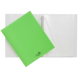 Aqua Drops Display Book A3 15 Pocket Refillable Lime