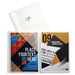 Aqua Drops A4 Display Book 6 Open Page White