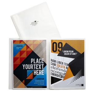 Aqua Drops A4 Display Book 6 Open Page White