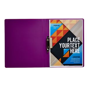 Aqua Drops A4 Punchless File Purple
