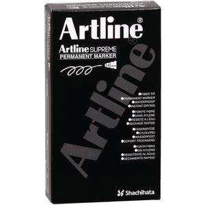 Artline Supreme Permanent Marker Black 12 Pack