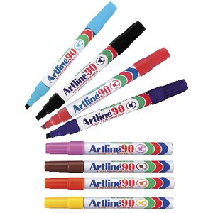 Artline 90 Permanent Marker Assorted 12 Pack