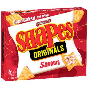 Arnott's Savoury Shapes 185g