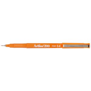 Artline 200 Fineliner Pen Orange