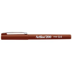 Artline 200 0.4mm Fineliner Brown