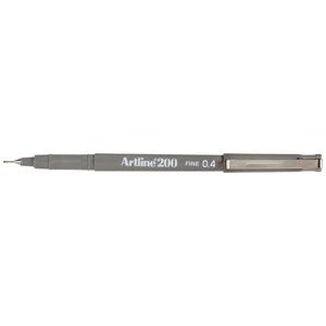 Artline 200 Fineliner Pen Grey