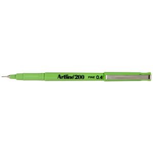 Artline 200 Fineliner Pen Lime Green