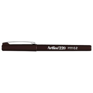 Artline 220 0.2mm Fineliner Dark Brown