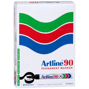 Artline 90 Permanent Marker Assorted 12 Pack