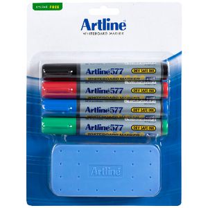 Artline 577 Whiteboard Marker Starter Kit