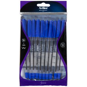 Artline Smoove Ballpoint Pens Blue 10 Pack