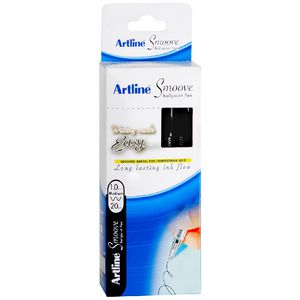 Artline Smoove Ballpoint Pens Black 20 Pack