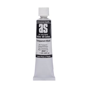 Art Spectrum Oil 40mL Transparent Black Series 1