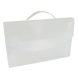 AusInk A4 Document Box with Handle Clear