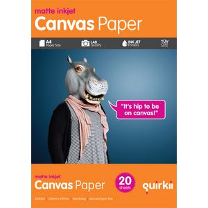 Quirkii A4 Canvas Paper 20 Pack