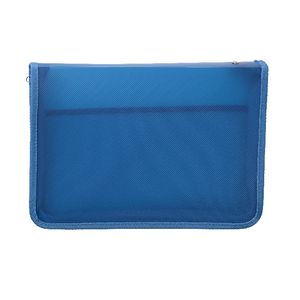 AusInc A4 Zipped Document Folder Blue
