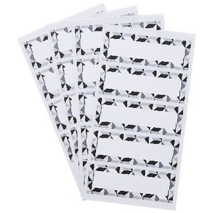 Contemporary Geometric Rectangle Label 70 x 24mm 25 Pack