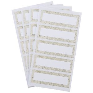 Vintage Map Rectangle Label 70 x 24mm 25 Pack