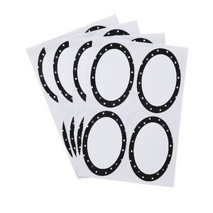 Contemporary Dots Oval Label 42 x 63mm 20 Pack