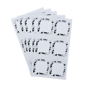 Contemporary Geometric Square Label 35 x 35mm 30 Pack