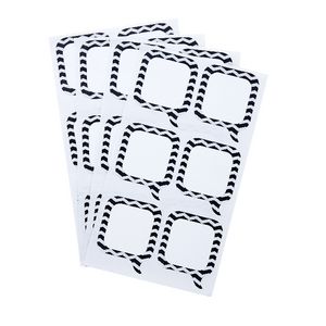 Contemporary Grey Zig Zag Think Label 35 x 43mm 30 Pack