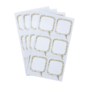 Vintage Map Think Label 35 x 43mm 30 Pack