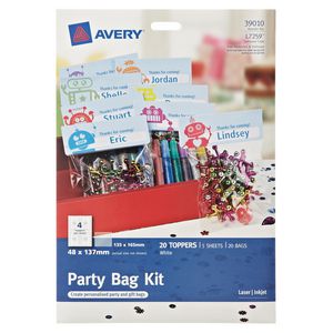 Avery Party Bag Kit 20 Pack